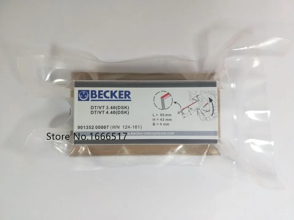 7 шт. Углерода Лопасти лезвия оригинальная Becker DT/VT 3,40/4,40 901352 00007 WN124-161 абсолютно rh