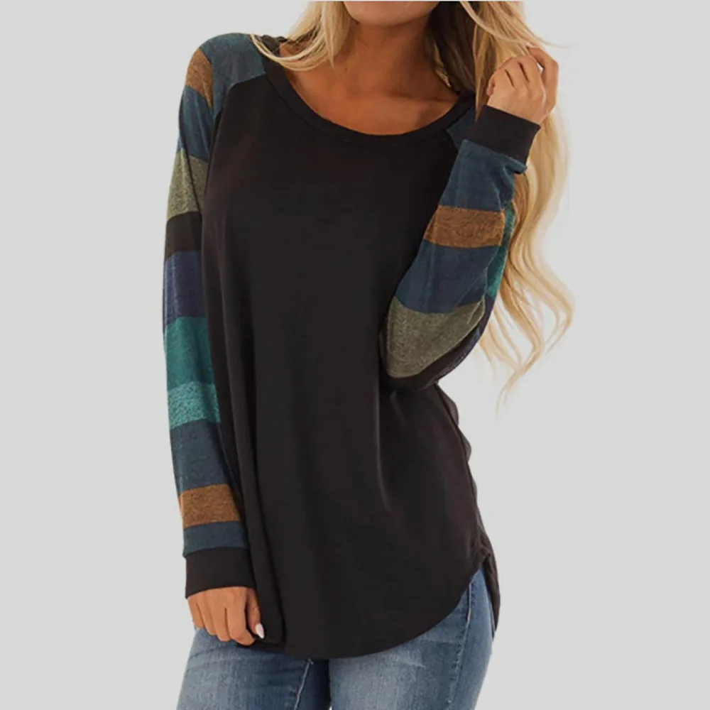 

New Fashion Women Spring Autumn Plus Size Shirt Feminina Stripe Shirts Women Clothing Casual Long Sleeve Tops Clothes