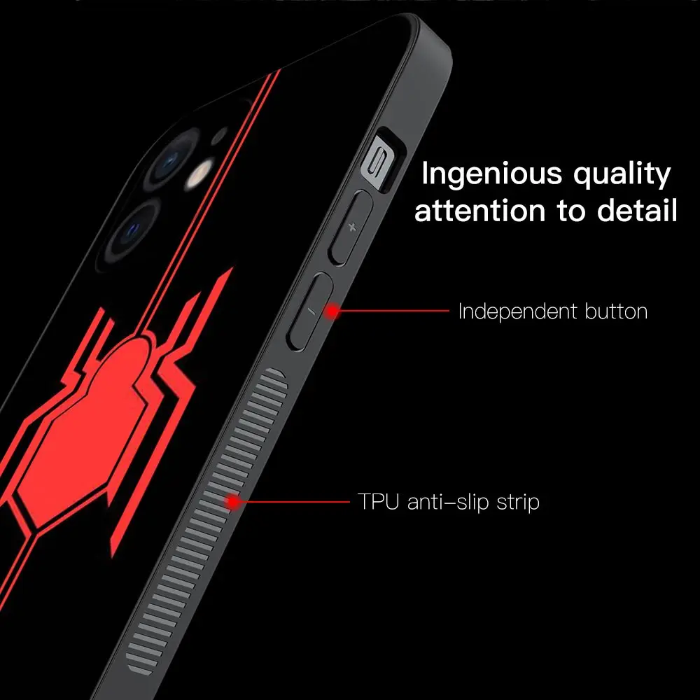 Силиконовый чехол для телефона iPhone 14 13 12 11 Pro Max Mini XS X XR 7 8 6 6S Plus тонкий Marvel