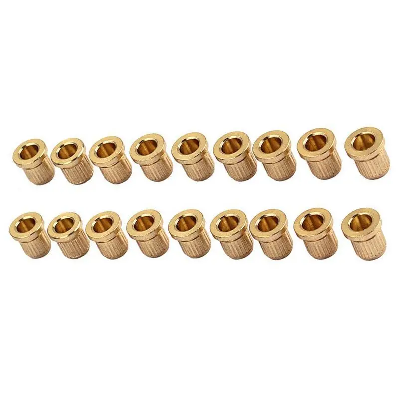 

18 PCS String Ferrules for Electric Guitar (Gold)