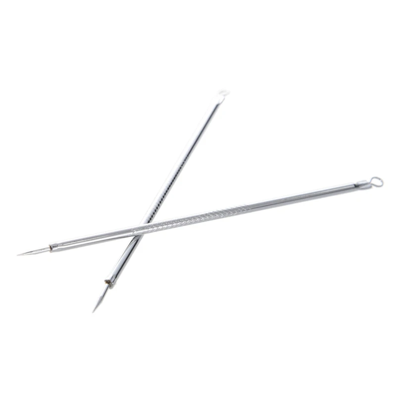 Stainless Black Head Remover Tool Acne Pimple Extractors Silver