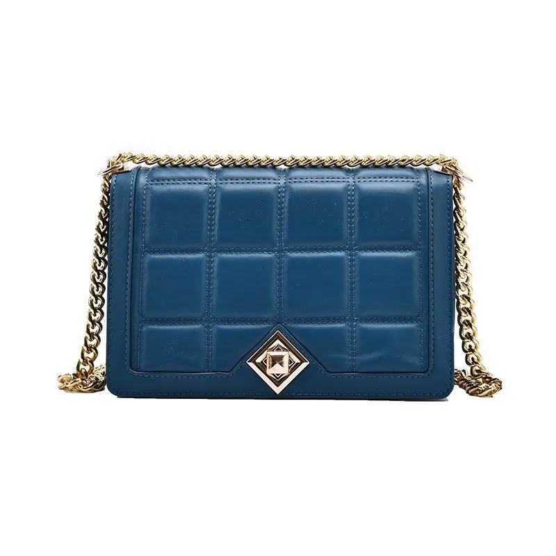 

Messenger Bags Shoulder Bag Women Bag Crossbody Bags Purse Handbag Retro PU Leather Lattice Chain Fashion Solid Color Luxury Bag