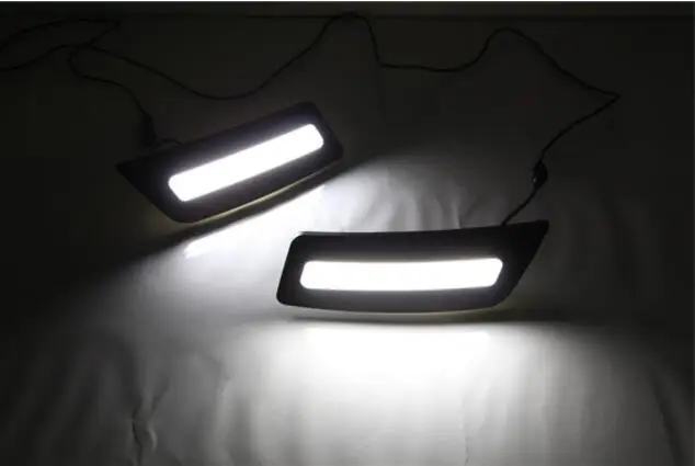 Для Ford Ranger 2015 2016 2017 2018 Водонепроницаемый светодиодный DRL Дневной светильник