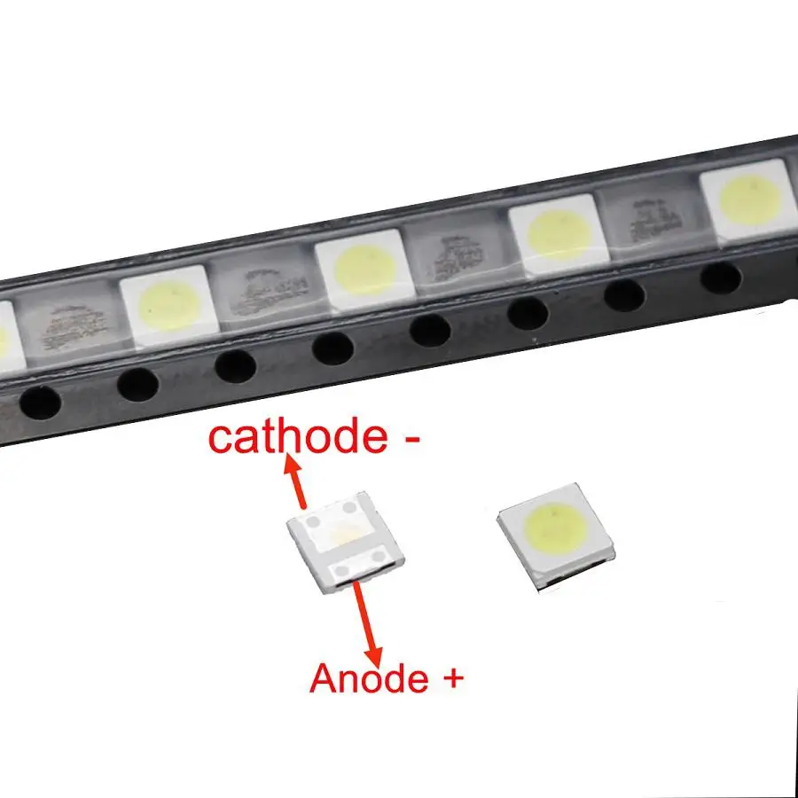 BEESCLOVER 50/100 ПК диоды ТВ ПОДСВЕТКА 2W 6V / 1W 3V 3535 SMD светодиодный Televisao холодный белый с