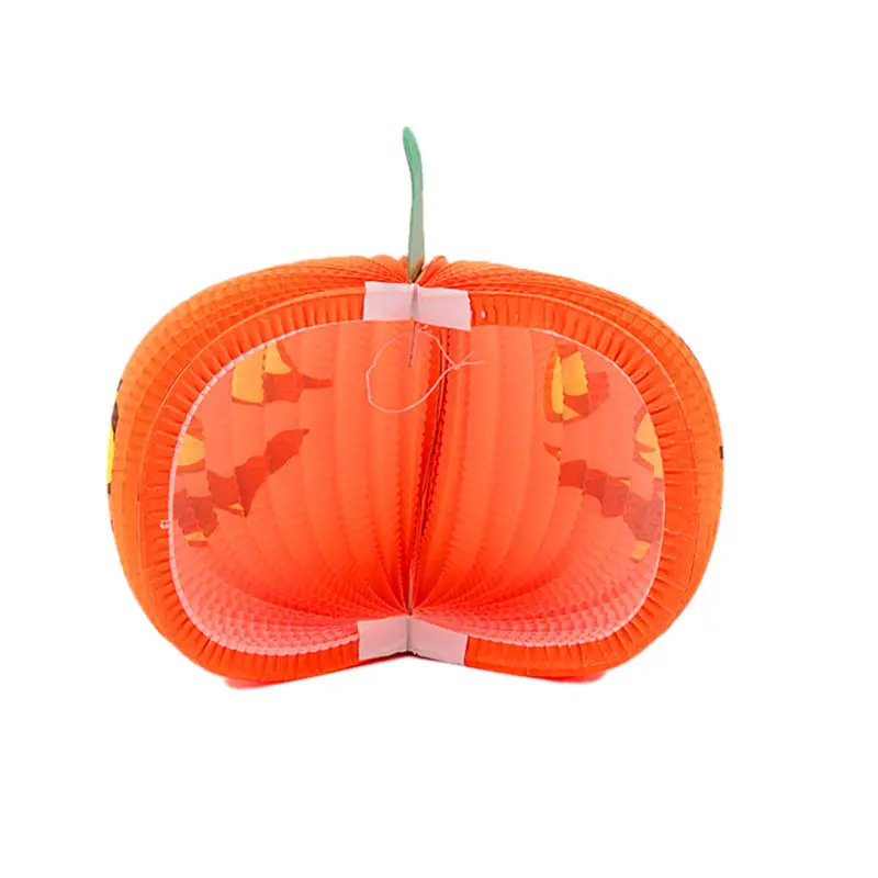 Тыква бумажный фонарь украшение на празднование Хэллоуина подарок ремесло DIY