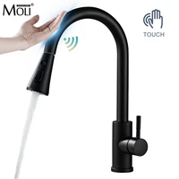 moli sensor smart kitchen faucets pull out 304 stainless steel smart induction touchless control water sink faucet mixer tap