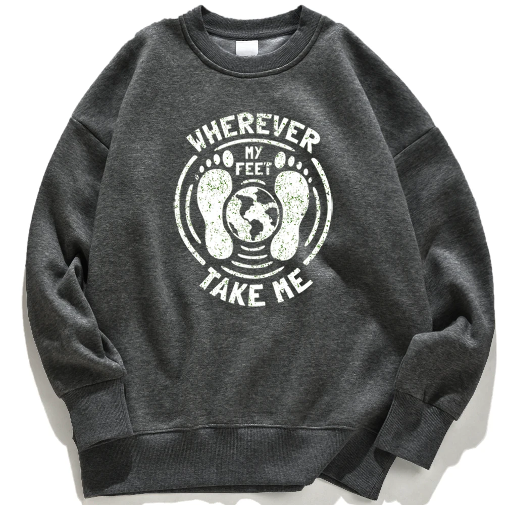 

Мужская толстовка с принтом отпечатков пальцев и круглым вырезом