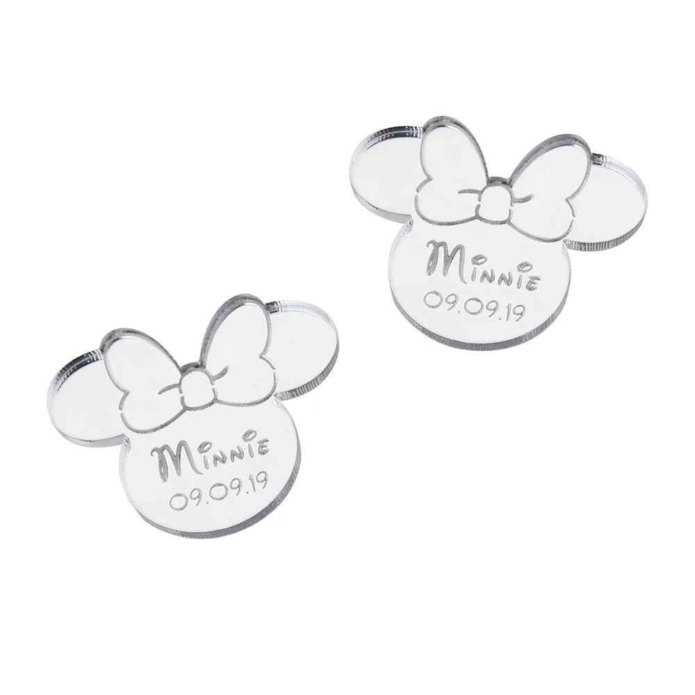 Персонализированное выгравированное акриловое имя мыши для маленькой девочки