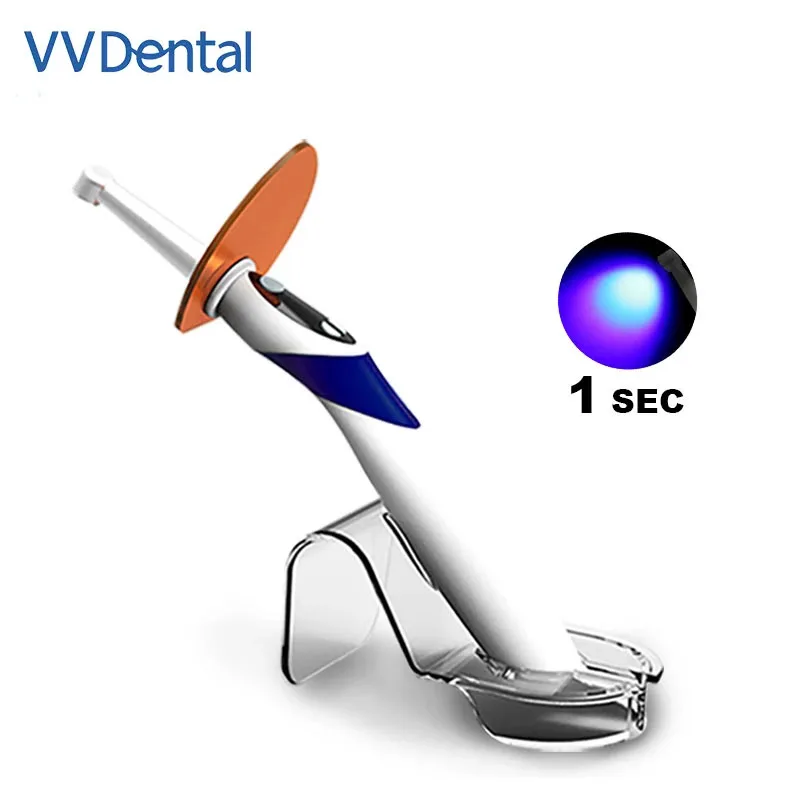 

VVDental Wireless 1 Second LED Curing Light Composite Resin Lamp 2500mw/c㎡ Tooth Filling Material Cure Dental Equipment 1S