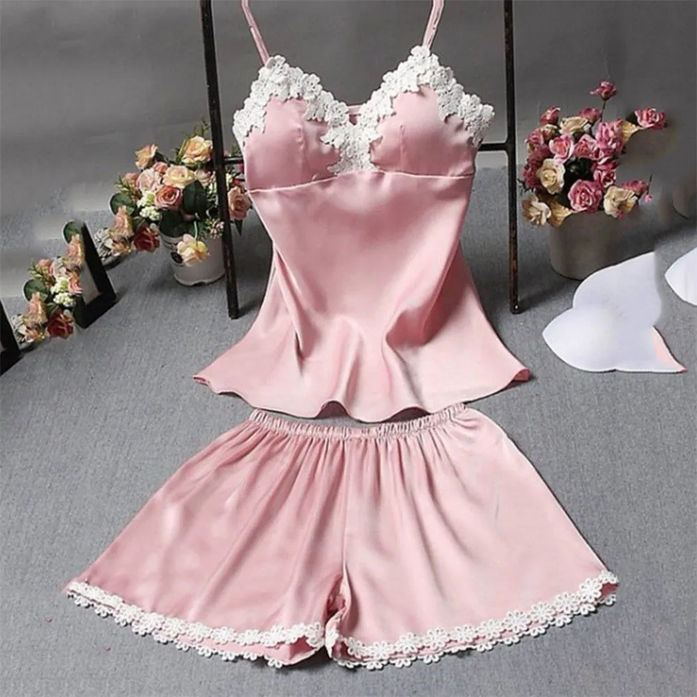 Мода США женское сексуальное кружевное нижнее белье из 2 предметов ночное набор