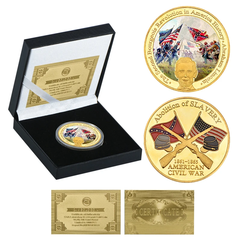 coin2 with box WR американская военная война Золотой коллекционный набор монет военный сувенир монетница армейский вызов монеты медаль подарок пункт дропшиппинг - Цвет: coin2 with box