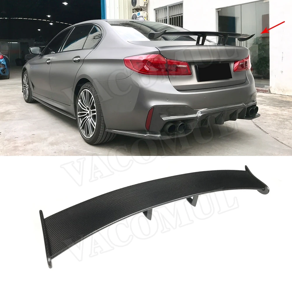 Carbon Fiber Rear tail Spoiler Boot Top Wings for BMW 5 Series G30 F90 M5 Sedan 2017 -2020 AC style Car Styling | Автомобили и