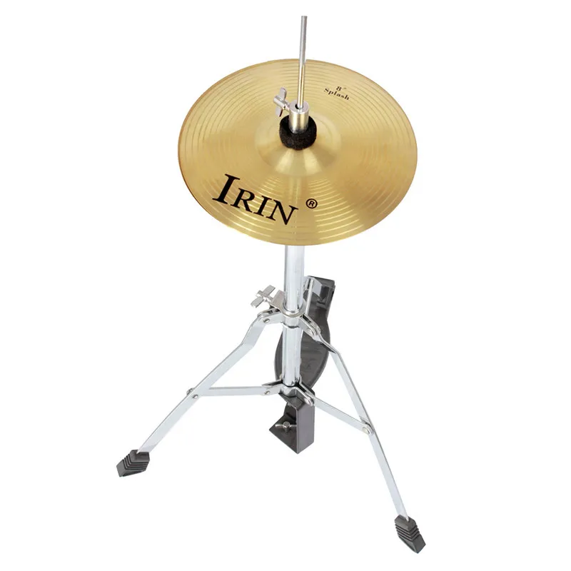 

IRIN Copper Alloy Crash Cymbal Drum Set Durable Brass Alloy Cymbal For Percussion Instruments Players Beginners 8 inch