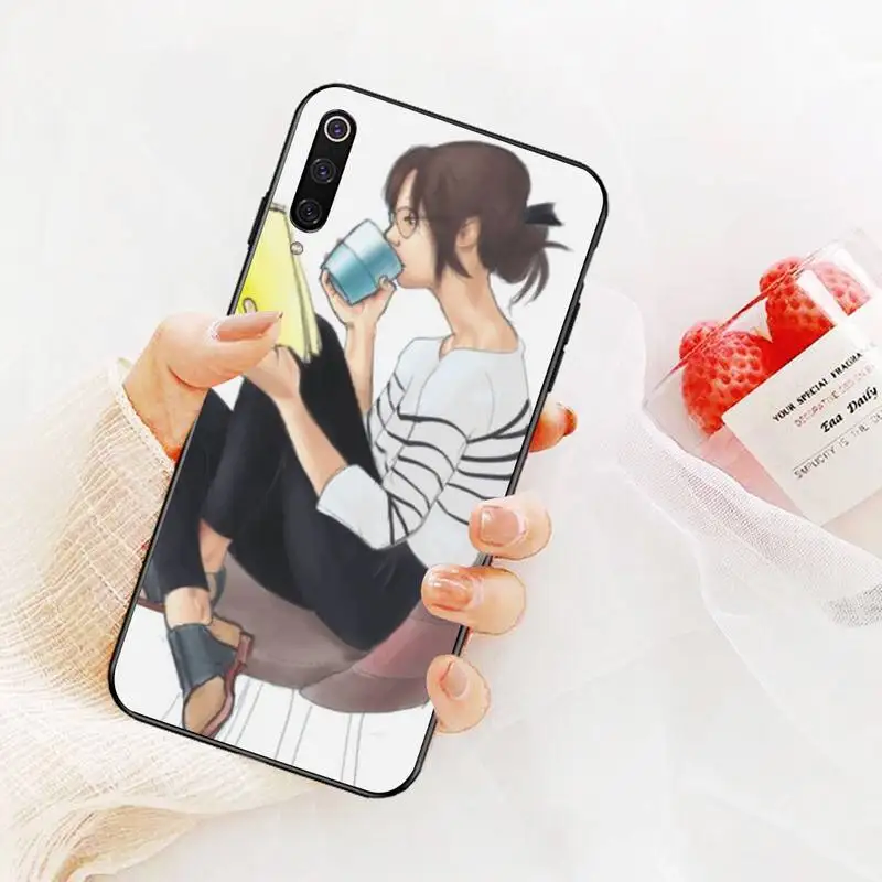 PENGHUWAN книги и кофе ТПУ Мягкий силиконовый чехол для телефона Xiaomi Mi9 9SE 8SE Pocophone F1 Mi8