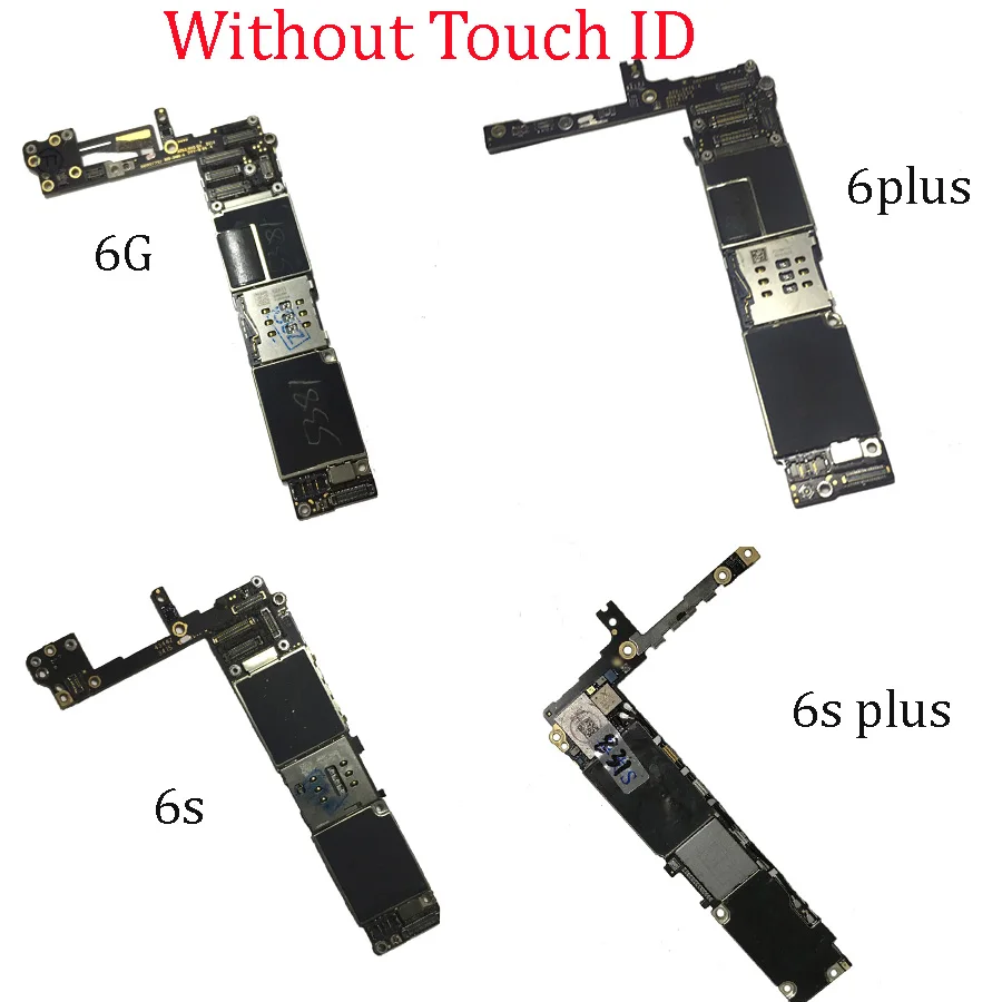100% Бесплатная Icloud разблокированная материнская плата для iphone 6 6plus Логическая 6s