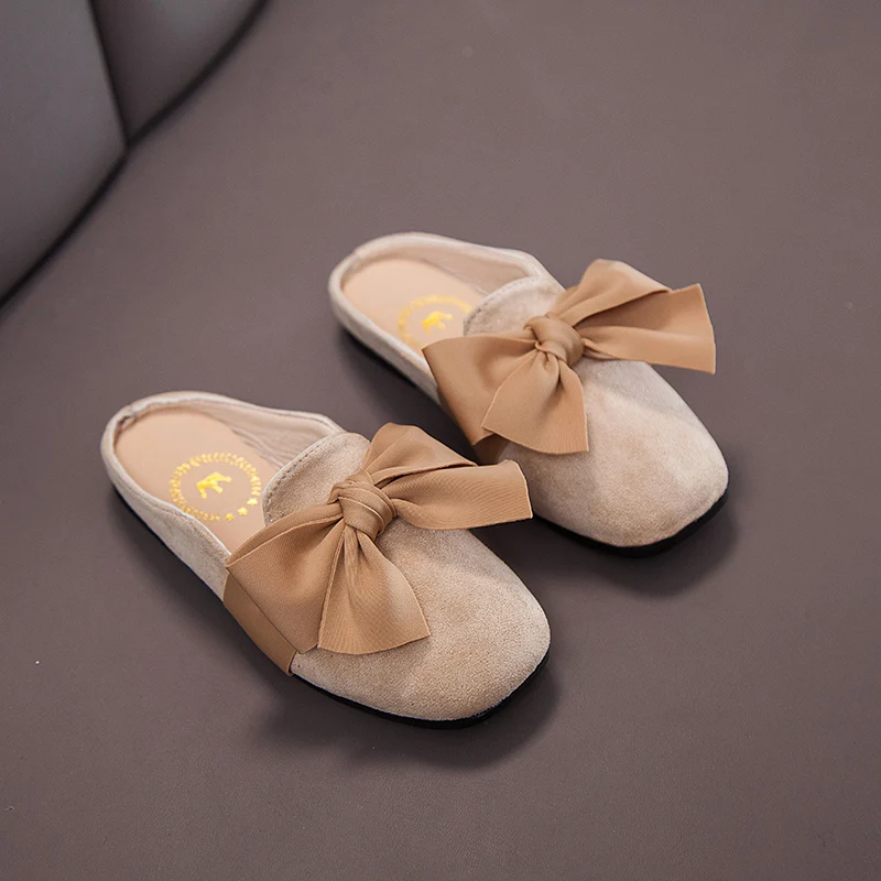 New Girls Slippers Spring Summer Girl shoes for kids Bow Shoes 2020 Kids slippers Outdoor Princess | Детская одежда и обувь