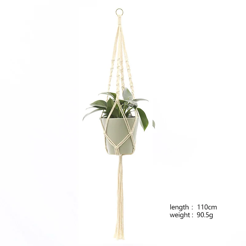 

Hot sales 100% handmade macrame plant hanger flower /pot hanger for wall decoration courtyard garden