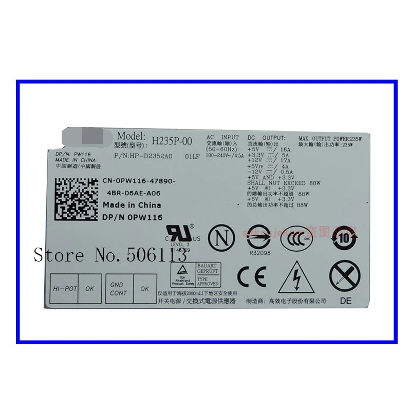100% work for Dell L235P-01 L235P-00 H235P-00 H235E-00 F235E-00 PW116 R224M | Компьютеры и офис