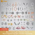 Женские серьги Volayer, 925 пробы, серебристый веер, с генеалогическим деревом, крылом ангела, ромашкой, цветком, сердцем, снежинкой, шлем, серьги в виде якоря