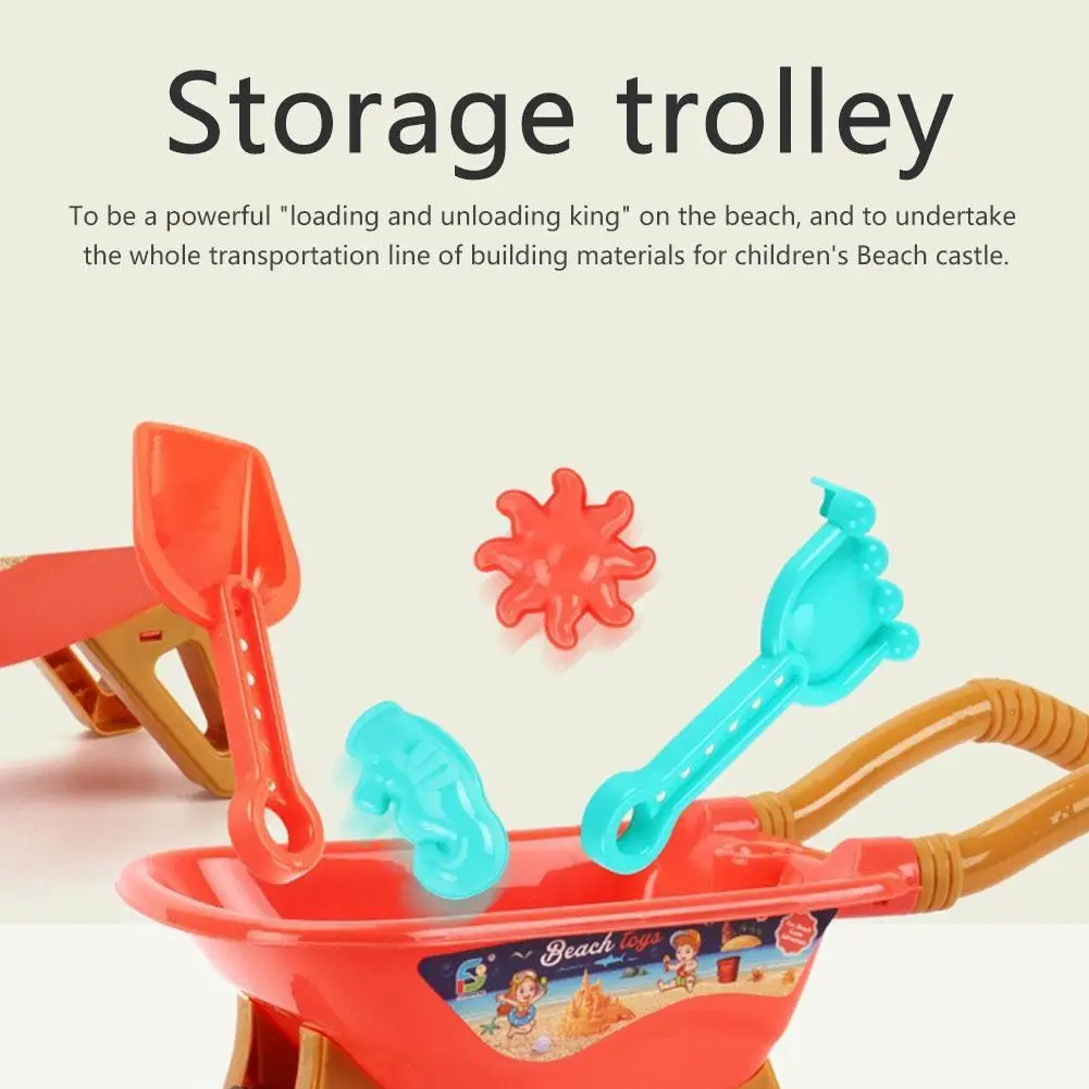 

Beach Toy Set Sand Play Sandpit Toy Fors Boys And Girls Strand Car Trolley Juguetes Summer Outdoor Digging Playing Water Gift
