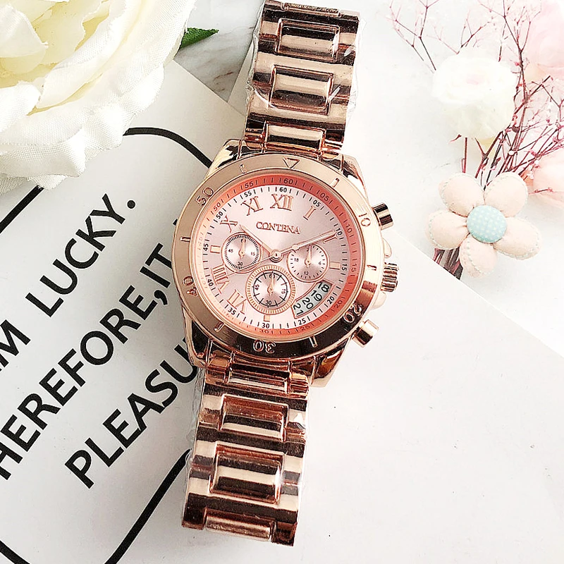 Женские наручные часы Reloj Mujer CONTENA дизайнерский брендовый чехол из легированной