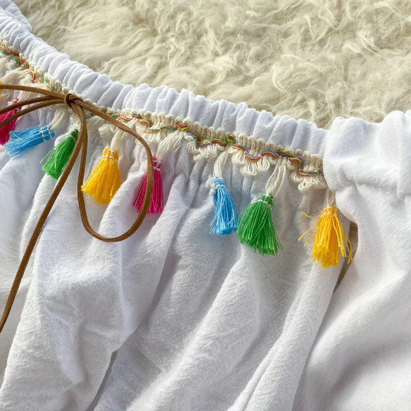 Женский комплект из двух предметов Gagarich Модный в богемном стиле короткий рукав