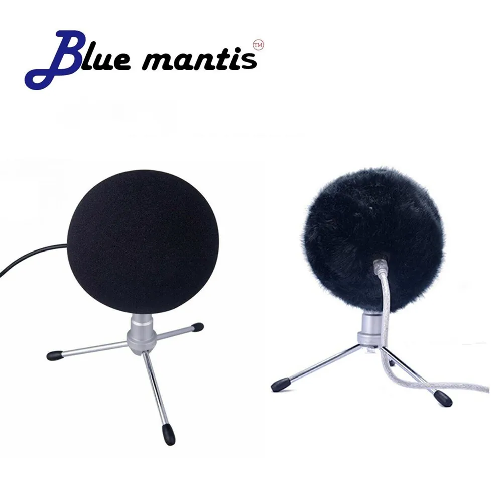 Blue Mantis  Dead cat Foam Mic Cover Artificial Fur Mic Windscreen Muff for Blue Snowball Microphone