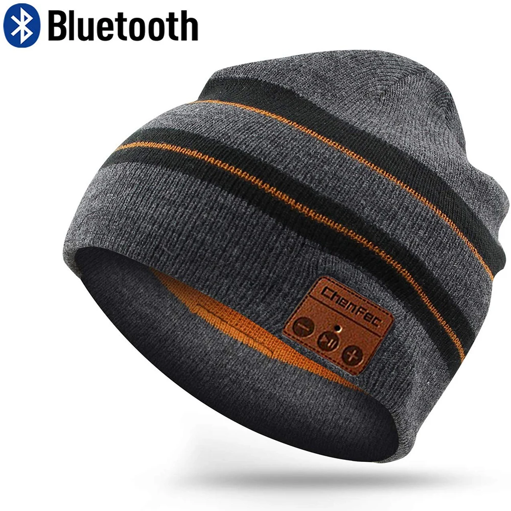 2020 Bluetooth 4 2 музыкальная шапка наушники гарнитура с микрофоном зимняя спортивная