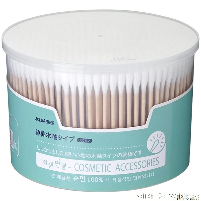 

500Pcs Disposable Double Heads Cotton Swabs Ear Cleaning Sticks Makeup Tools