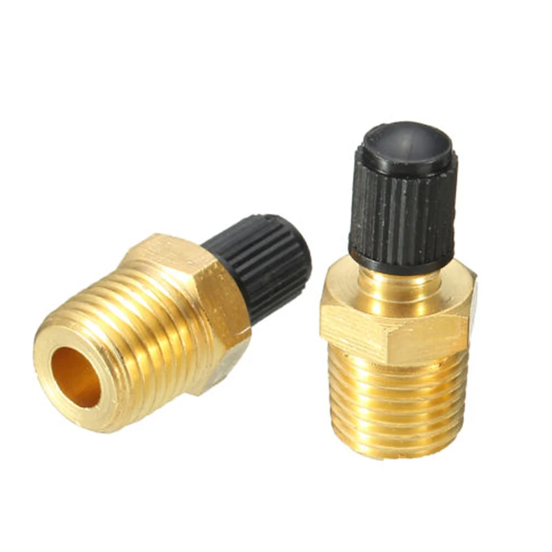 

NEW Solid Brass With Core 4Pcs 1/4" NPT MPT Solid Brass Air Compressor Tank Fill Valve