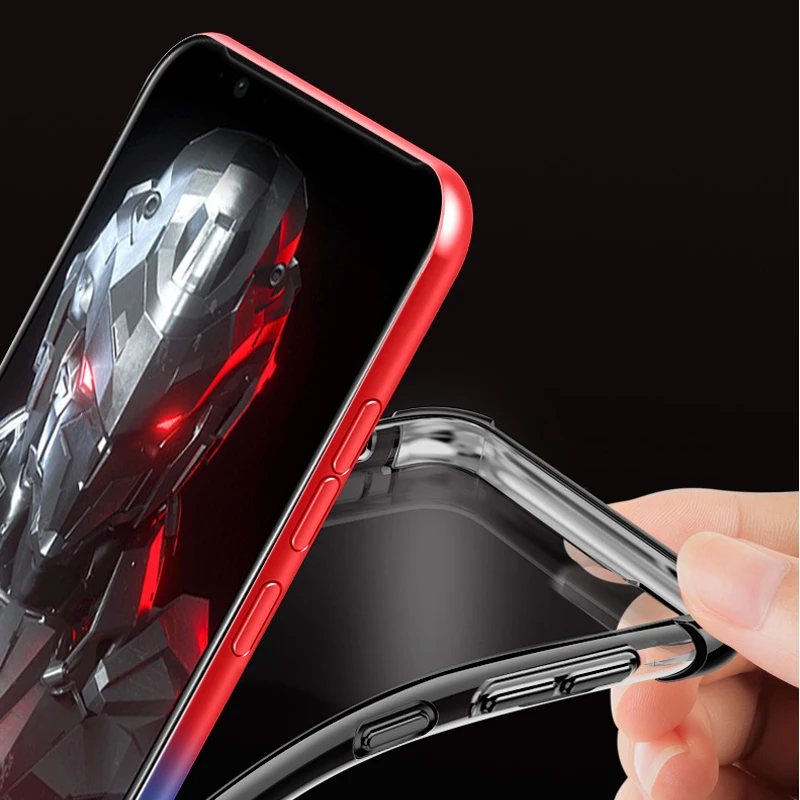 Красный цвет для zte Nubia red Magic 3S NX629J Чехол подушки безопасности буфера полная защита чехол для Red Magic 3S ТПУ противоударный задняя крышка