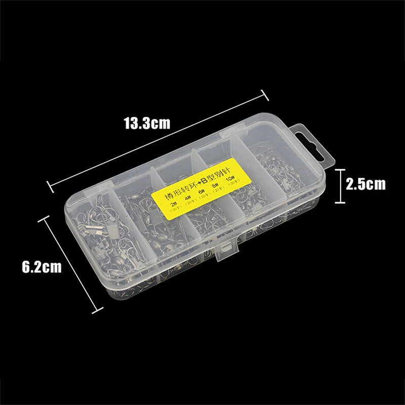 

5 Types Stainless Steel 2-Way A-Line Durable Fishing Swivels Connectors Parts Fishing Tackle 100PCS/Lot