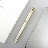 luxury quality 102 silver business office fountain pen student school stationery supplies ink calligraphy pen