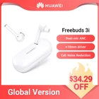 Беспроводные наушники HUAWEI FreeBuds 3i, глобальная версия, шумоподавление, длительный срок службы батареи, TWS наушники, микрофон, Bluetooth 5,0 наушники