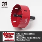 Бесплатная доставка, биметаллическое сверло 16-200 мм для Кольцевые пилы для дерева по дереву