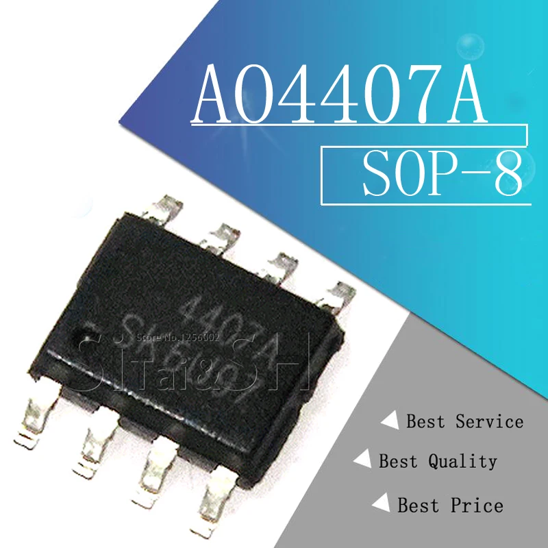 10 шт./лот AO4407A 4407A MOSFET (транзистор с полупроводниковым полевым эффектом из оксида
