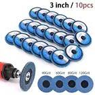 10 шт., угловые шлифовальные диски, 23 дюйма, Зернистость 406080120