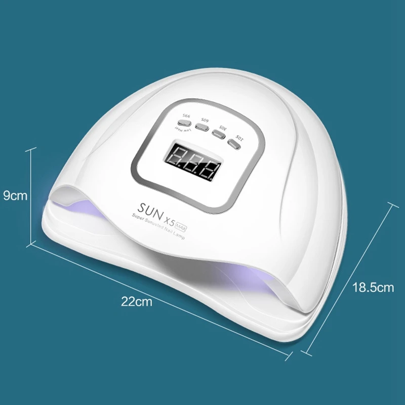

120W 45 Led Nail Light Therapy Machine Induction Lamp Dryer Nail Polish Glue Quick-Drying Machine Curing Polish US Plug