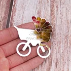 Акриловые наклейки с именем на заказ, 6 см, симпатичная детская коляска, 30 шт.