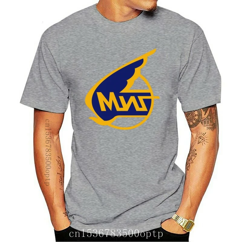 

New Stalin T Shirt Mikoyan Gurevich Russian Aircraft Corporation MiG Logo T-Shirt Men Funny Tee Shirt Printed 100 Cotton Tshirt