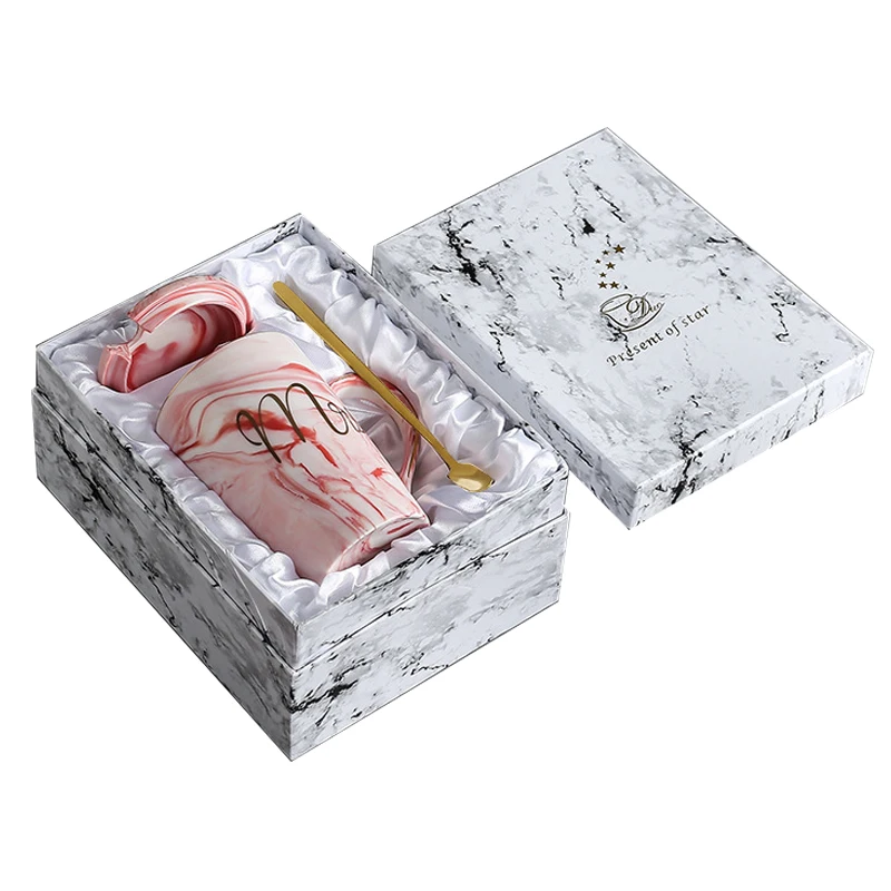 Посуда для напитков креативная керамическая кофейная кружка Ms/Mrs Мраморная чашка