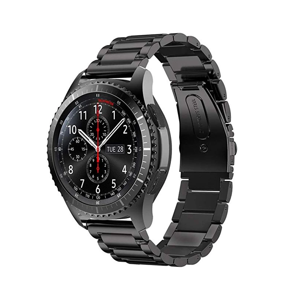 22 мм ремешок для часов samsung gear S3 Frontier/класс Galaxy wacth 46 мм ремешок из нержавеющей стали smartwatch Браслет ремень аксессуары