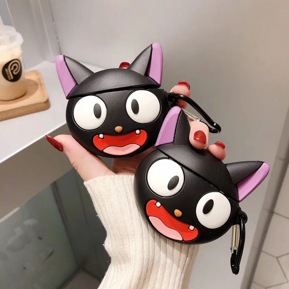 Для AirPods чехол 3D милый мультфильм каваи кошка собака наушники для Airpods 2 защитный с