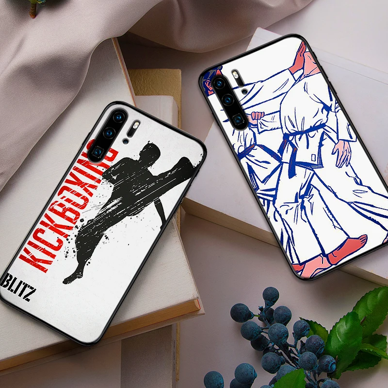 Японские bushido spirit черные силиконовые чехлы для huawei Y6 Y7 Y9 Prime 2018 2019 Nova 2i 3 4 3i Lite mate 10 20