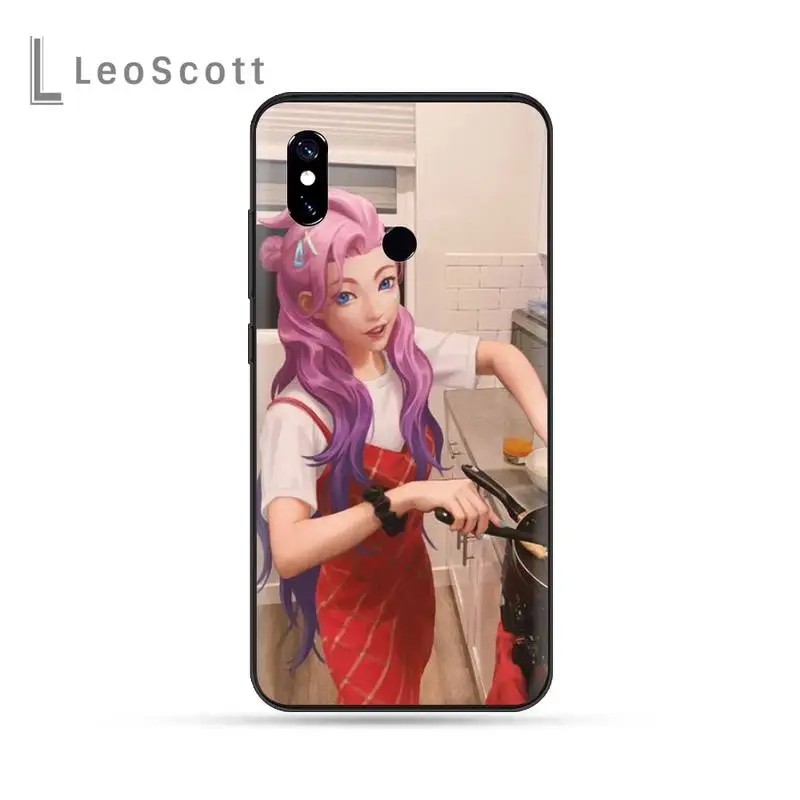 

LOL kda Seraphine Akali Kaisa Phone Case For Xiaomi Redmi 4x 5 plus 6A 7 7A 8 mi8 8lite 9 note 4 5 7 8 pro