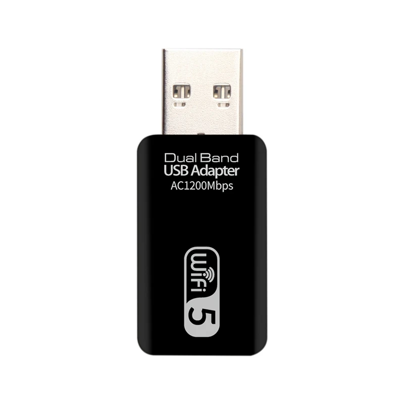 

WiFi Adapter 1200Mbps Mini WiFi USB 3.0 Adapter Dual Frequency 2.4G/5.8G, Suitable for Desktop/PC/Laptop, Etc
