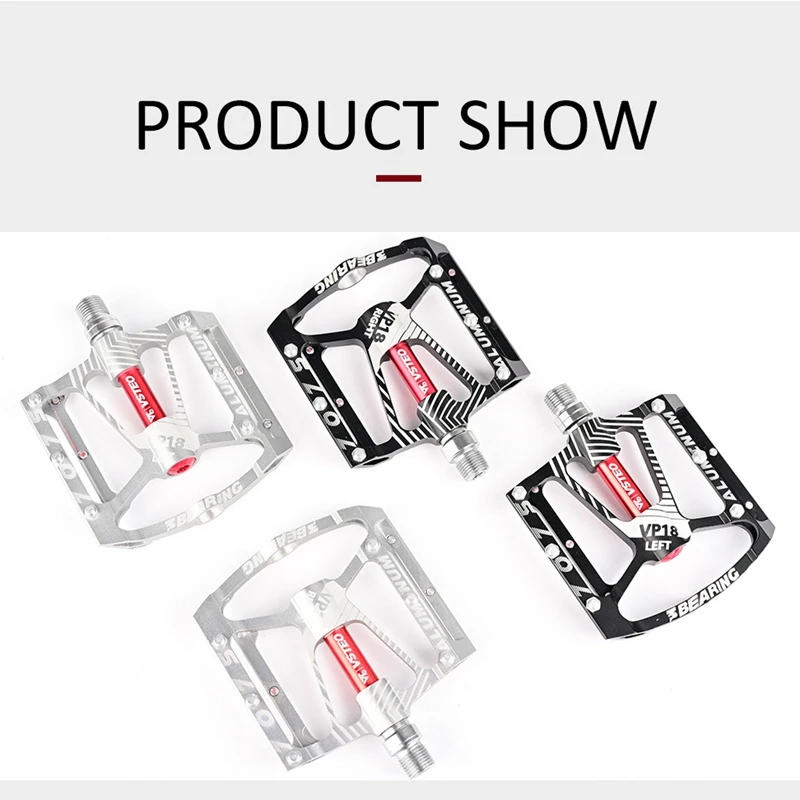 

VSTEO Bike Pedals Mountain Road Bike Pedal Platform Aluminum Alloy 3 Bearings Bicycle Pedal Parts