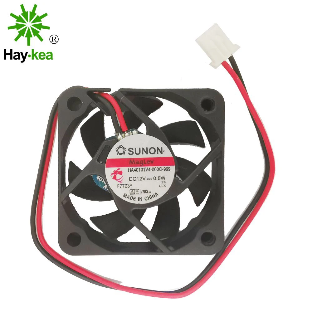 Для Охлаждения Sunon HA40101V4-0000-c99 4010 40 мм 4 см 40*40*10 Вентилятор охлаждения 12V 0,8 W 0.06A 3 ПИН-кода 2 pin Поддержка по изображениям HA40101V4 - Цвет лезвия: 2 PIN(wires)