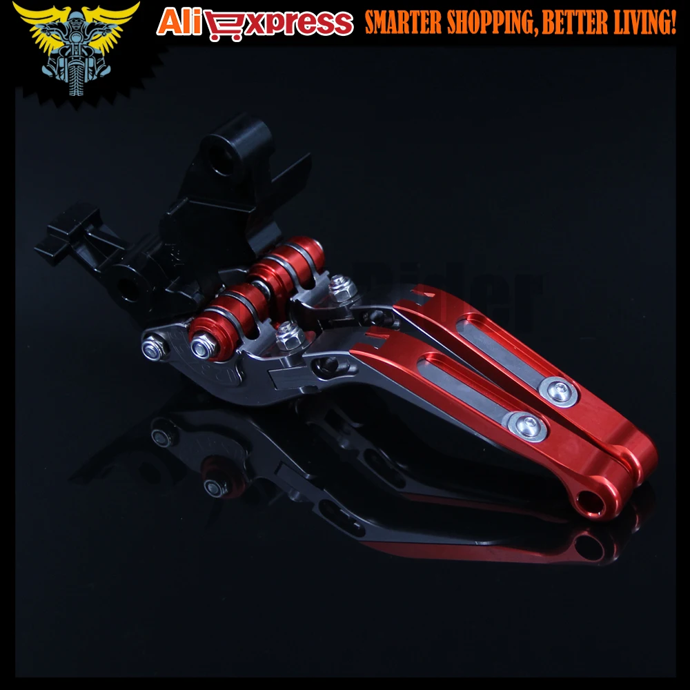 

New Laser Engraved Logo For Ducati MULTISTRADA 950 2017 Red&Titanium CNC Folding Extendable Motorcycle Brake Clutch Levers