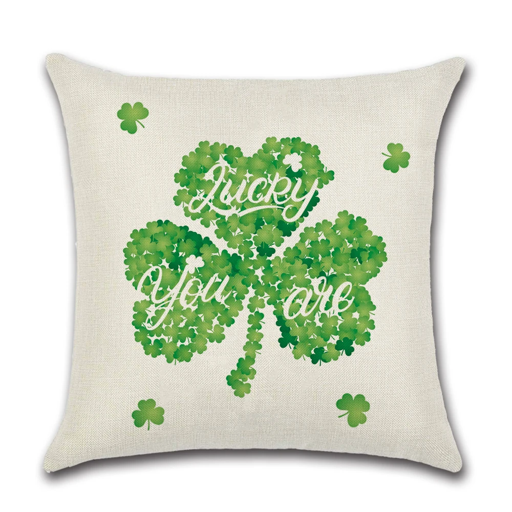 Счастливый День Святого Патрика декоративная подушка наволочка для подушки